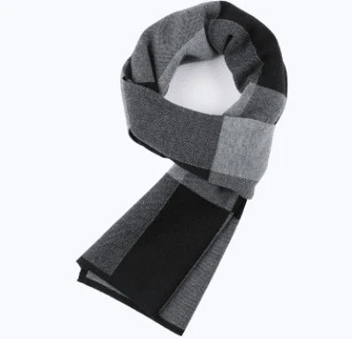 Men's scarf wool plaid scarf scarf winter scarf processing wholesale gift ladies knitting stitching - melvincucci