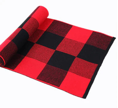 Men's scarf wool plaid scarf scarf winter scarf processing wholesale gift ladies knitting stitching - melvincucci