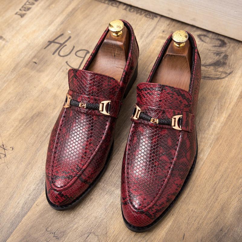 Men'S Shoes Red Hair Stylist Leather Shoes Men Wedding Shoes - melvincucci