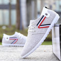 Men'S Soft-Soled Canvas Shoes, Sports And Leisure Old Beijing Cloth Shoes, Peas Shoes - melvincucci