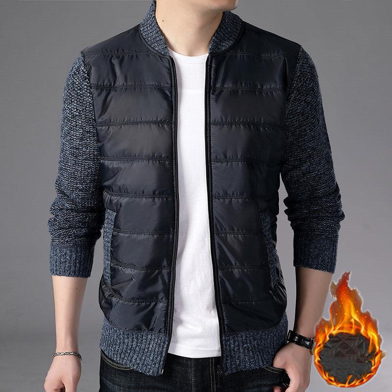 Men's Stand Collar Cardigan Jacket Knitwear Sweater Jacket - melvincucci