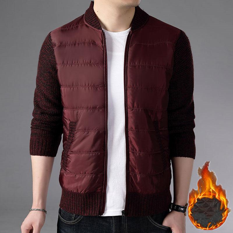 Men's Stand Collar Cardigan Jacket Knitwear Sweater Jacket - melvincucci