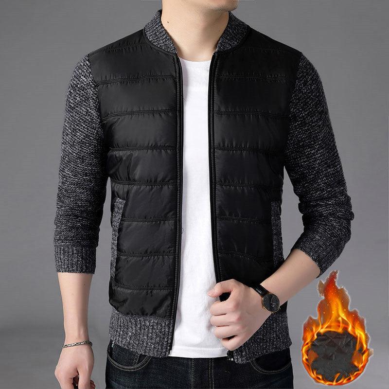 Men's Stand Collar Cardigan Jacket Knitwear Sweater Jacket - melvincucci