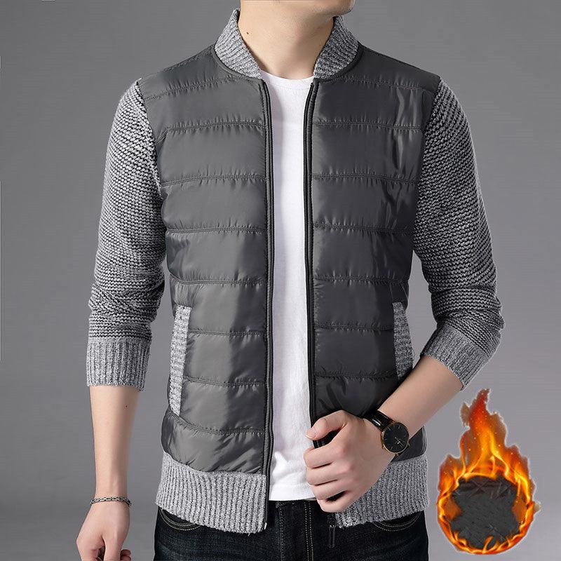 Men's Stand Collar Cardigan Jacket Knitwear Sweater Jacket - melvincucci