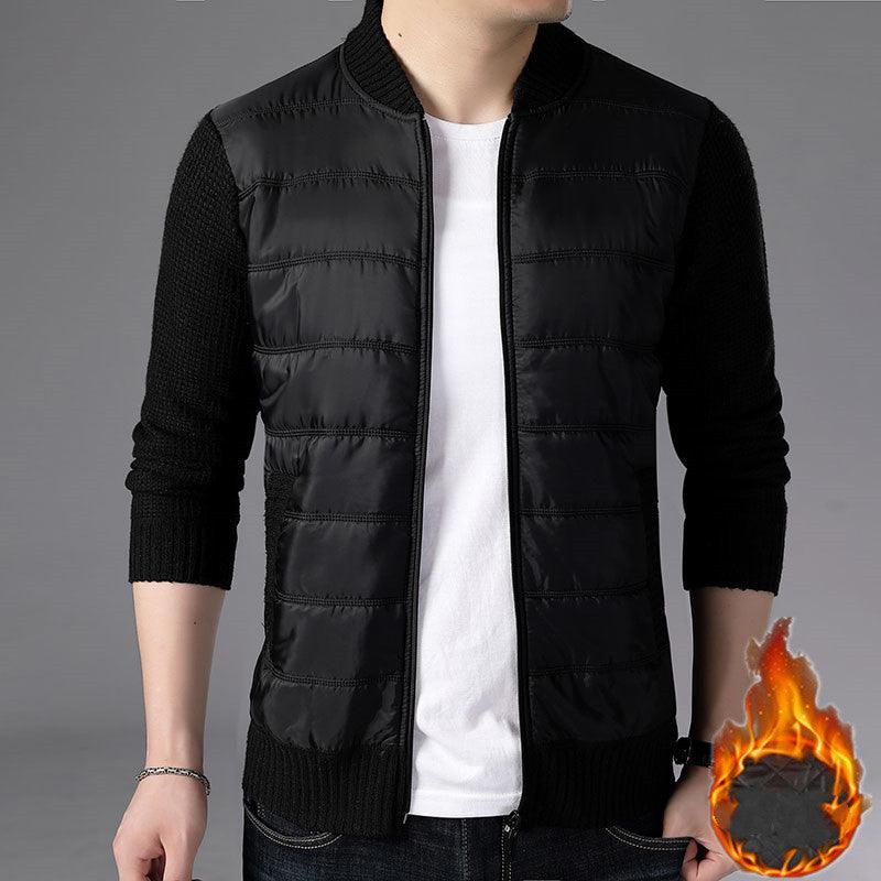 Men's Stand Collar Cardigan Jacket Knitwear Sweater Jacket - melvincucci
