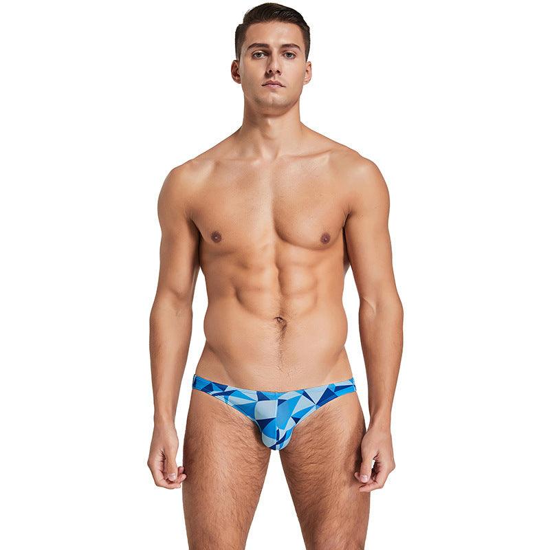 Men's Thin Beachwear Low-waisted Briefs Digital Printed Briefs - melvincucci