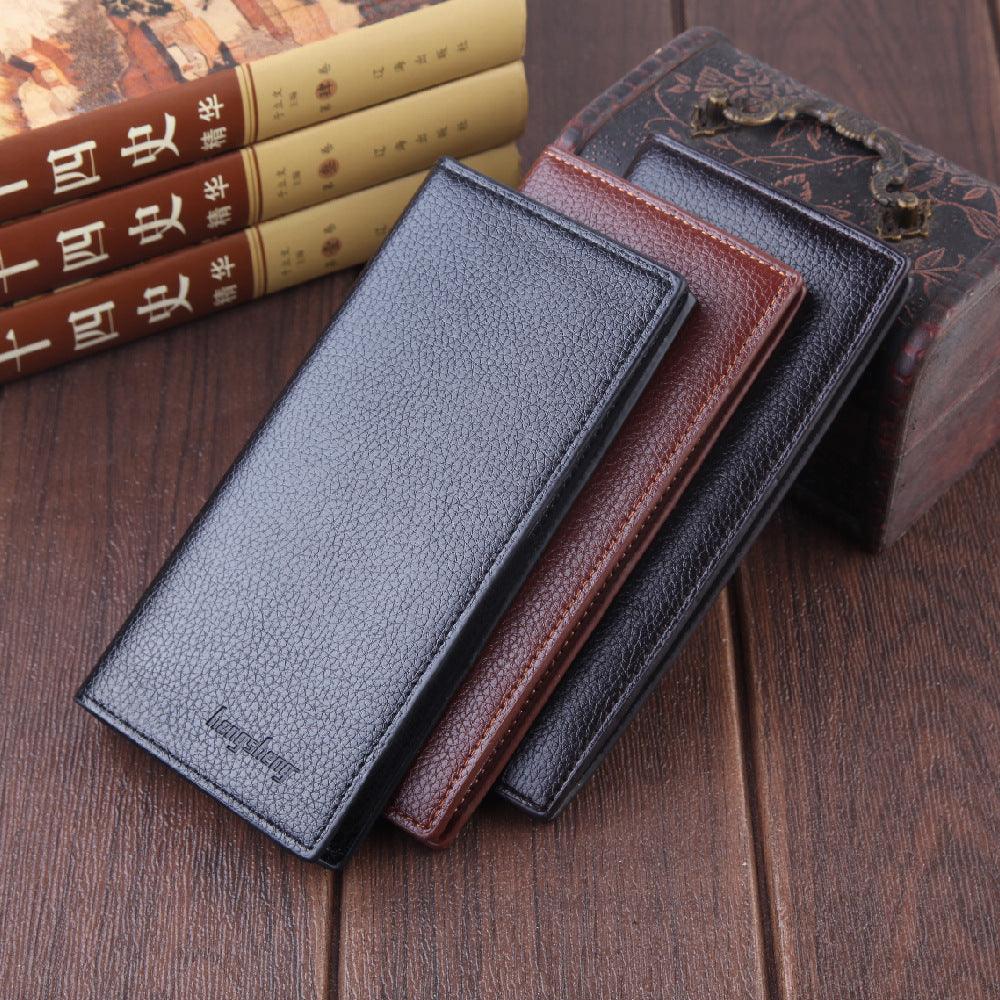 Men's Wallet Men Multi-card Lychee Pattern - melvincucci