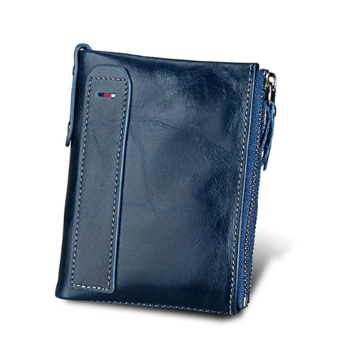 Men's wallet Short men's wallet Anti-theft brush leather wallet men - melvincucci