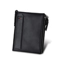 Men's wallet Short men's wallet Anti-theft brush leather wallet men - melvincucci