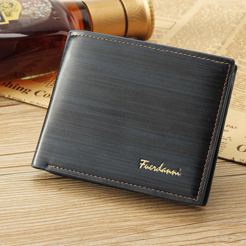 Men's Wallet Short Wallet Glossy Wallet - melvincucci