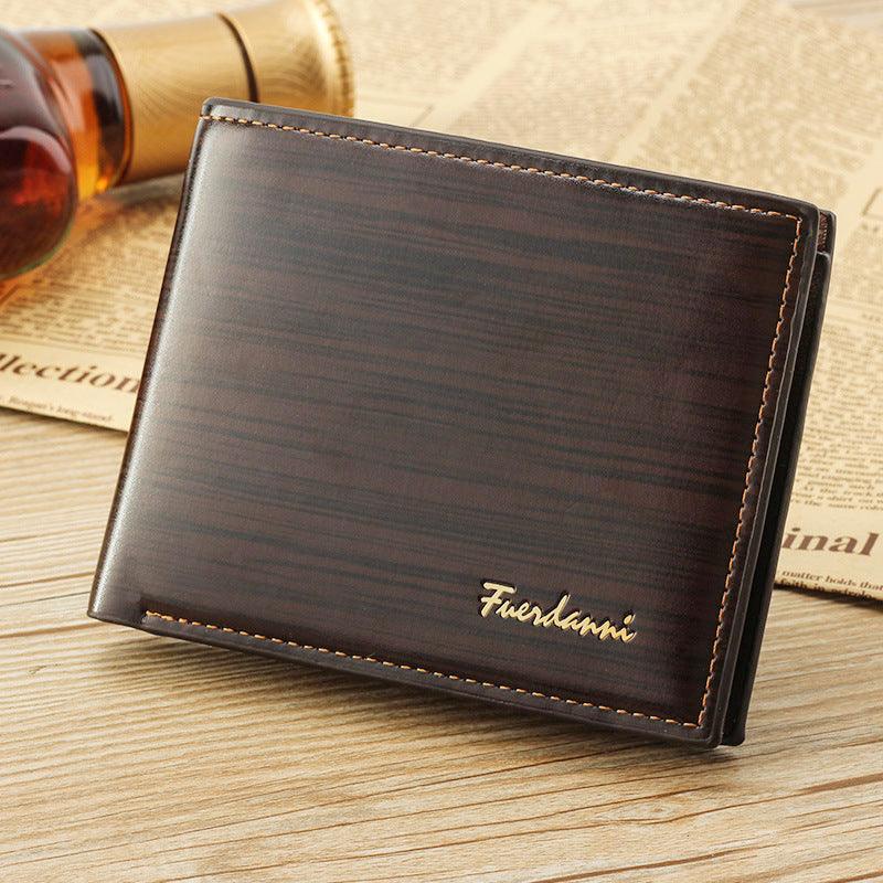 Men's Wallet Short Wallet Glossy Wallet - melvincucci