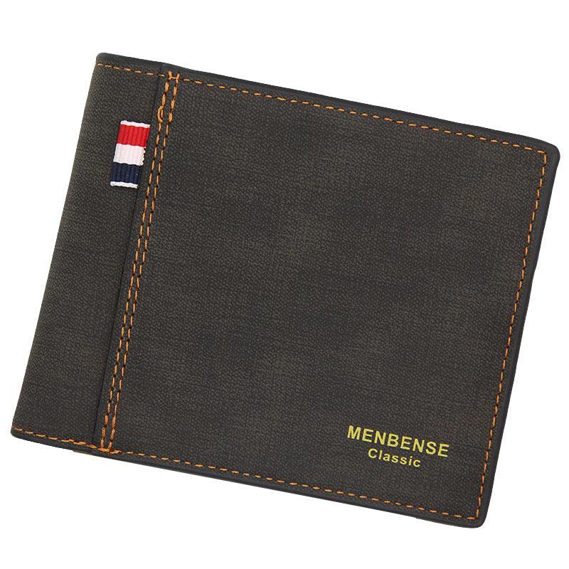 Men's Wallets Short Largecapacity Fashion Retro Tri-fold Bag Men's Wallet - melvincucci