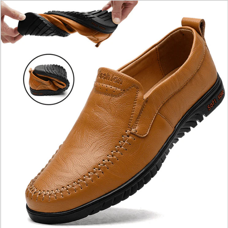 Men Shoes Genuine leather Comfortable Men Casual Shoes Footwear Chaussures Flats Men Slip On Lazy Shoes Zapatos Hombre - melvincucci