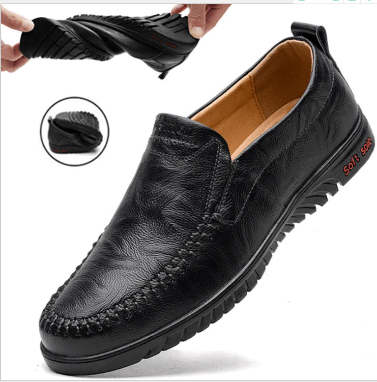 Men Shoes Genuine leather Comfortable Men Casual Shoes Footwear Chaussures Flats Men Slip On Lazy Shoes Zapatos Hombre - melvincucci