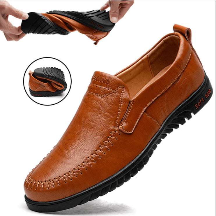 Men Shoes Genuine leather Comfortable Men Casual Shoes Footwear Chaussures Flats Men Slip On Lazy Shoes Zapatos Hombre - melvincucci