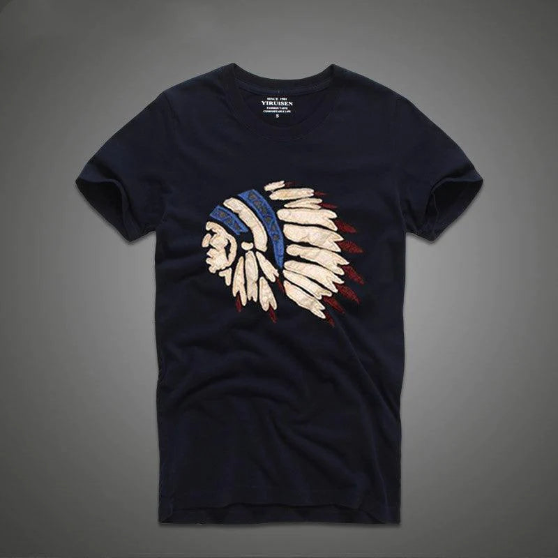 Men Short Sleeved T Shirt Pure Cotton - melvincucci