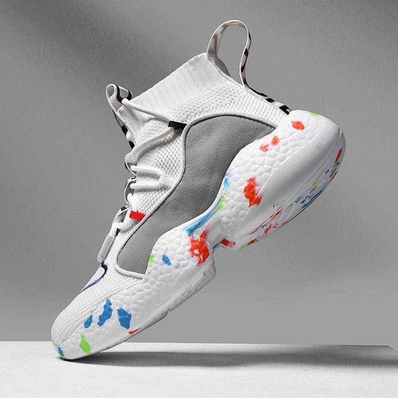 Men Sneakers Summer Fashion Running Shoes Breathable Men Vulcanize Shoes Flat Soft tennis Shoes - melvincucci