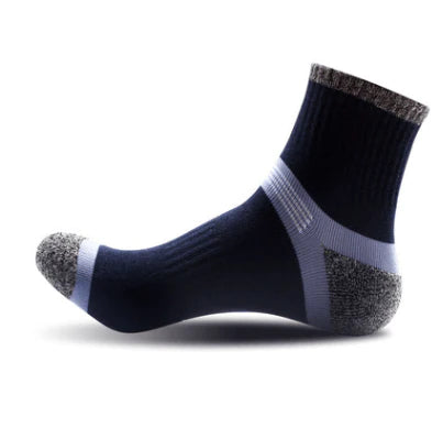 Men Socks Conventional Sports Socks Breathable Sweat Absorbing Deodorant Cotton Outdoor Men Basketball Sports Socks Outdoor - melvincucci