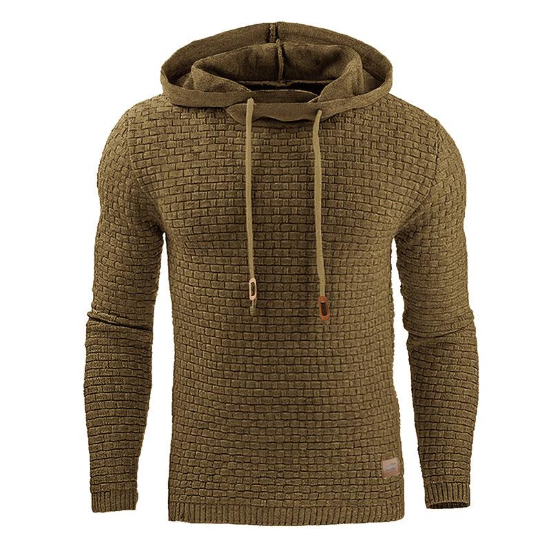 Men Solid Color Plaid Hoodies New Color Casual Men Hoodies - melvincucci