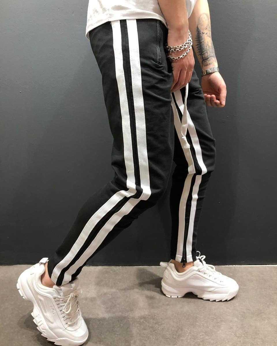 Men Sports Zipper Casual Pants - melvincucci