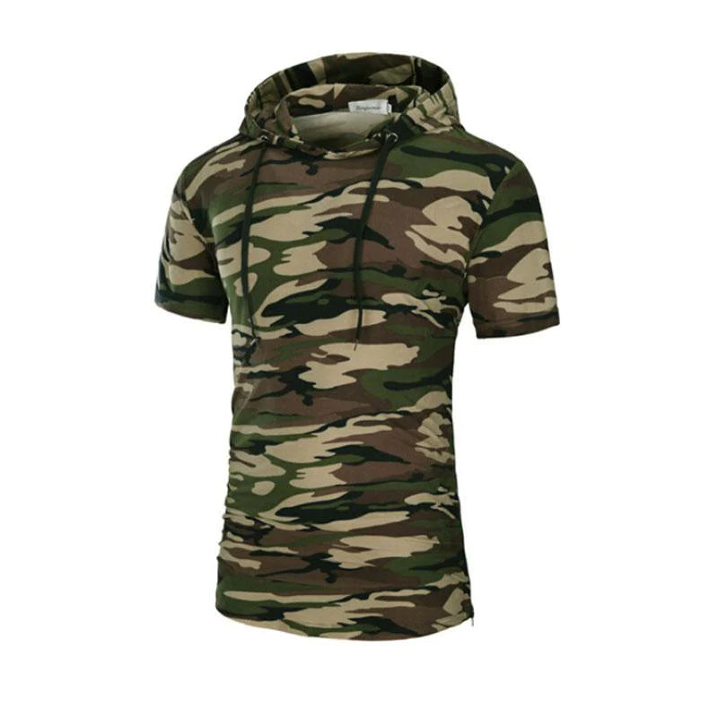 Men Stylish Hooded T-Shirt - melvincucci