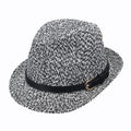 Men Summer Woven Straw Hat Outdoor Sun Protection Wild Brimmed Jazz Hat Visor - melvincucci