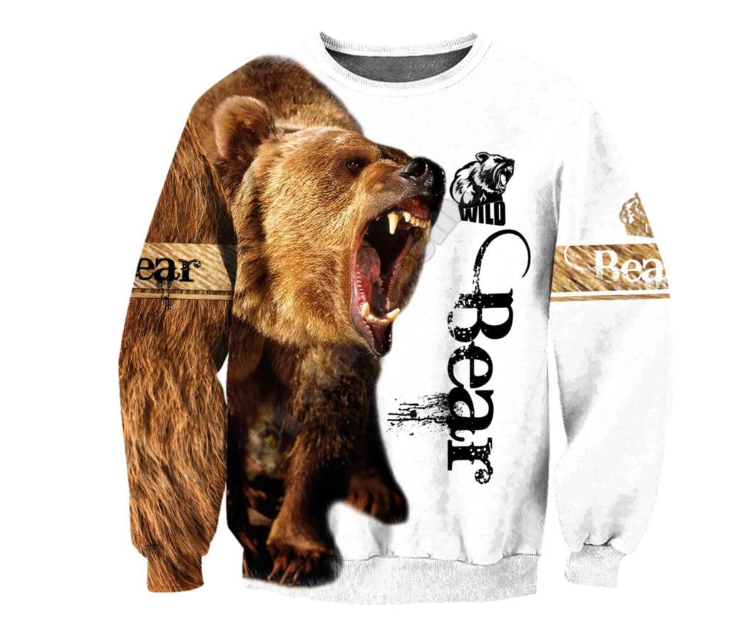 Men Sweatshirt Digital Printing Top Printed Round Neck Sweatshirt - melvincucci