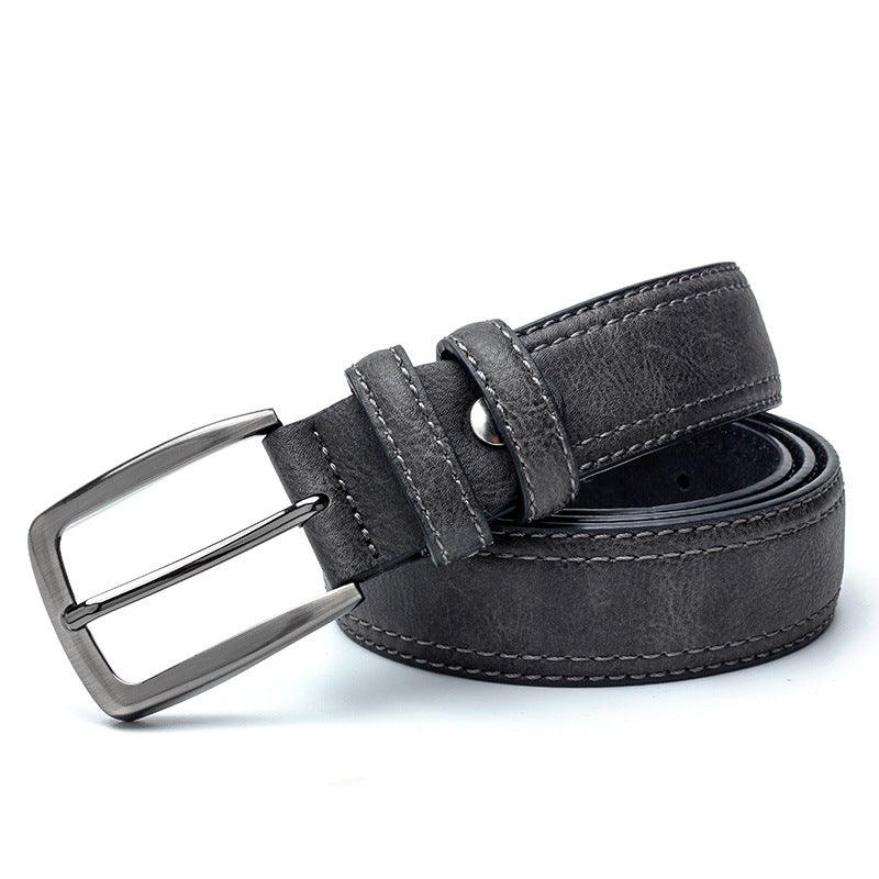 Men Vintage Belts For Jeans Luxury Split Leather Belt Men Famous Belt For Man Designer Belts With Vintage Style - melvincucci