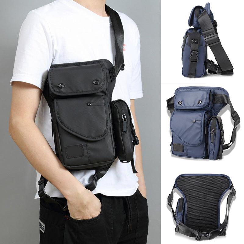 Men Waist Leg Bag Thigh Pack Waterproof Multifunction Casual For Outdoors Travel Fashion Men Fanny Pack Male Bag - melvincucci