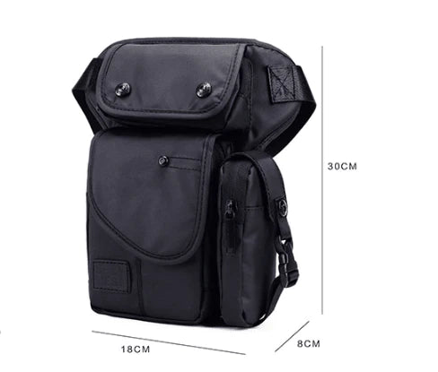 Men Waist Leg Bag Thigh Pack Waterproof Multifunction Casual For Outdoors Travel Fashion Men Fanny Pack Male Bag - melvincucci