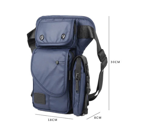 Men Waist Leg Bag Thigh Pack Waterproof Multifunction Casual For Outdoors Travel Fashion Men Fanny Pack Male Bag - melvincucci