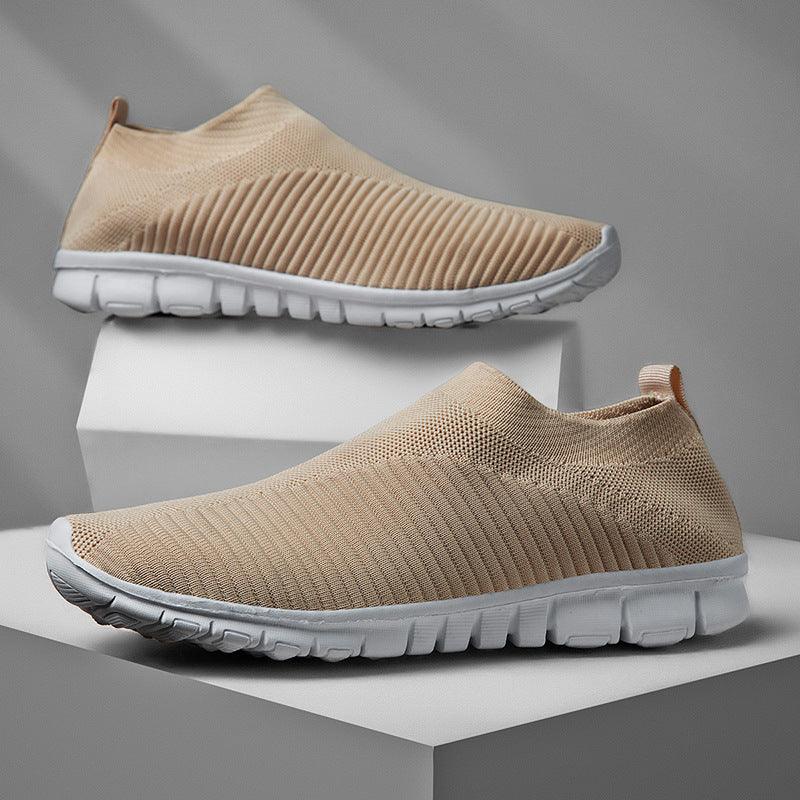 Men Walking Shoes Lightweight Breathable Sneakers 2020 Summer Men Casual Shoes Large-sized Flats Slip-on Sneakers Men Shoes - melvincucci