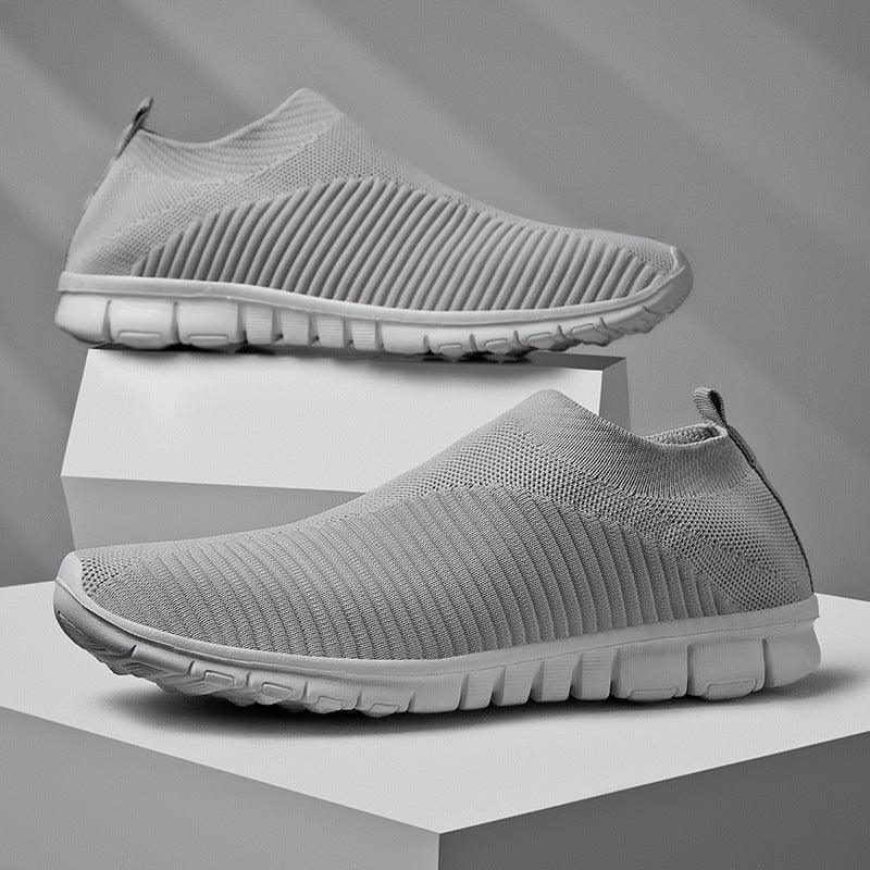 Men Walking Shoes Lightweight Breathable Sneakers 2020 Summer Men Casual Shoes Large-sized Flats Slip-on Sneakers Men Shoes - melvincucci