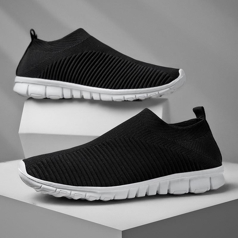 Men Walking Shoes Lightweight Breathable Sneakers 2020 Summer Men Casual Shoes Large-sized Flats Slip-on Sneakers Men Shoes - melvincucci