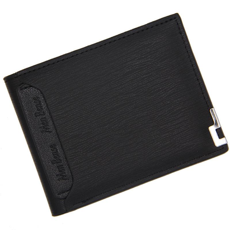 Men Wallet Short Style Fashion Casual Iron Edge - melvincucci