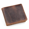 Men Wallets Luxury Horse Leather Wallet Leather Short Wallet Men'S Leather Wallet - melvincucci