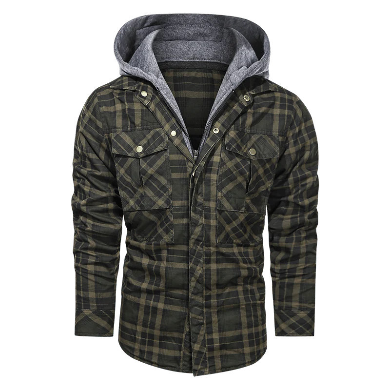Men Warm Jacket Fleece Thick Autumn Winter Detachable Hoodies Jackets Men Slim Fit Men Clothing - melvincucci