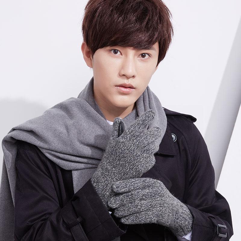 Men winter warm wool gloves ladies - melvincucci