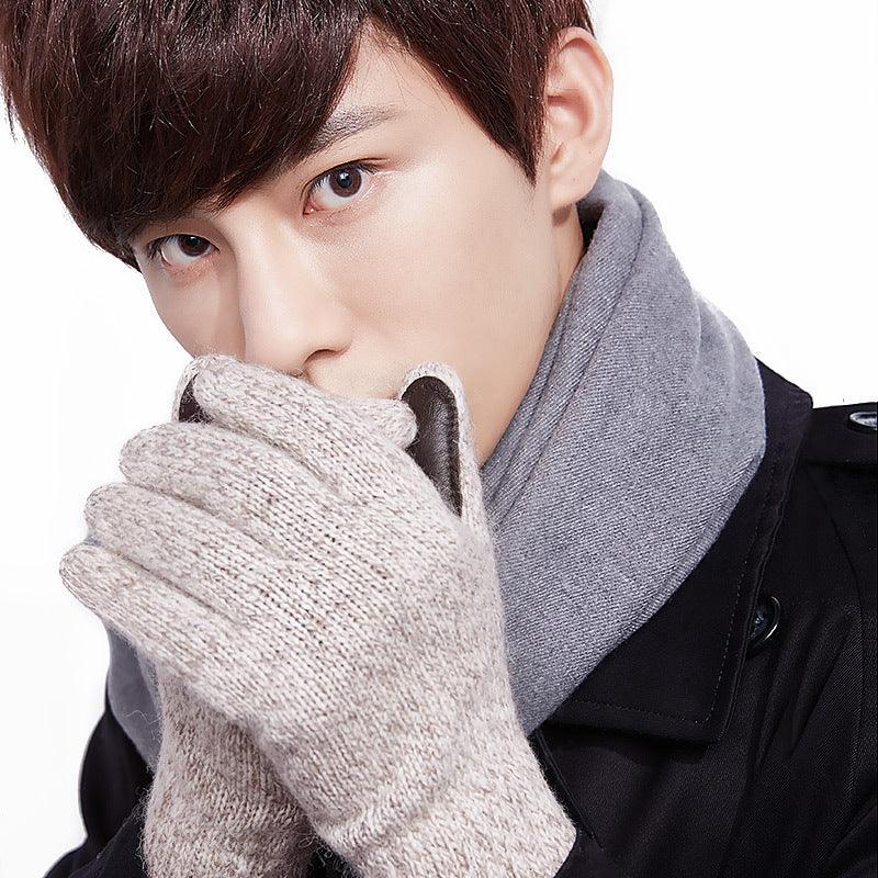Men winter warm wool gloves ladies - melvincucci