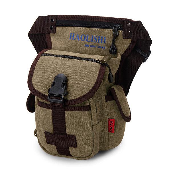 Men Women Casual Canvas Outdoor Sports Waist Bag Camera Bag - melvincucci
