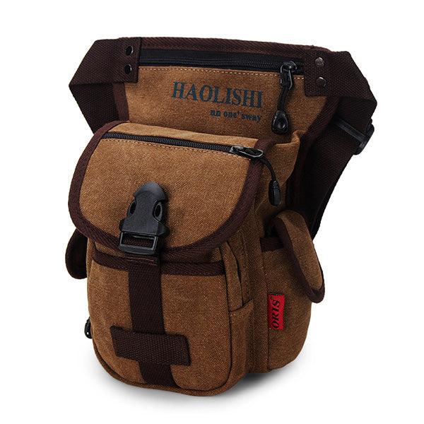 Men Women Casual Canvas Outdoor Sports Waist Bag Camera Bag - melvincucci