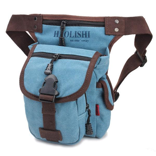 Men Women Casual Canvas Outdoor Sports Waist Bag Camera Bag - melvincucci