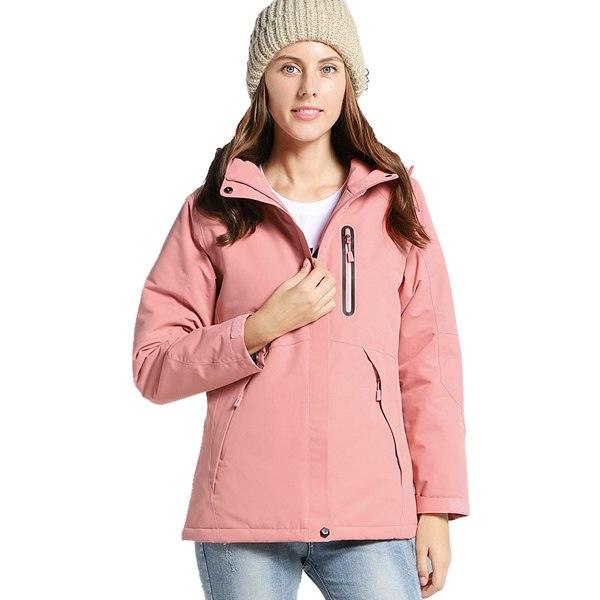 Men Women Winter Thick USB Heating Cotton Jacket Outdoor Waterproof Windbreaker Hiking Camping Trekking Climbing Coats - melvincucci