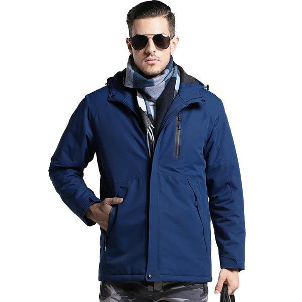 Men Women Winter Thick USB Heating Cotton Jacket Outdoor Waterproof Windbreaker Hiking Camping Trekking Climbing Coats - melvincucci