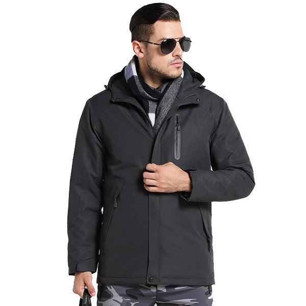 Men Women Winter Thick USB Heating Cotton Jacket Outdoor Waterproof Windbreaker Hiking Camping Trekking Climbing Coats - melvincucci
