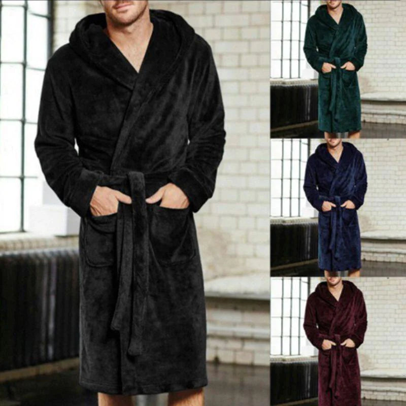 Mens & Ladies Nylon Hooded Bathrobe - melvincucci