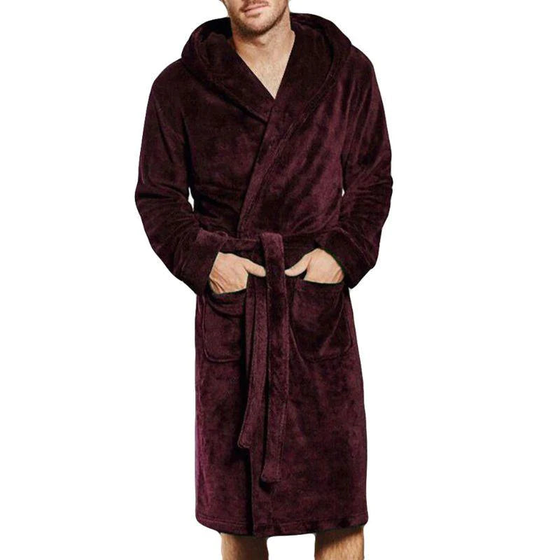 Mens & Ladies Nylon Hooded Bathrobe - melvincucci