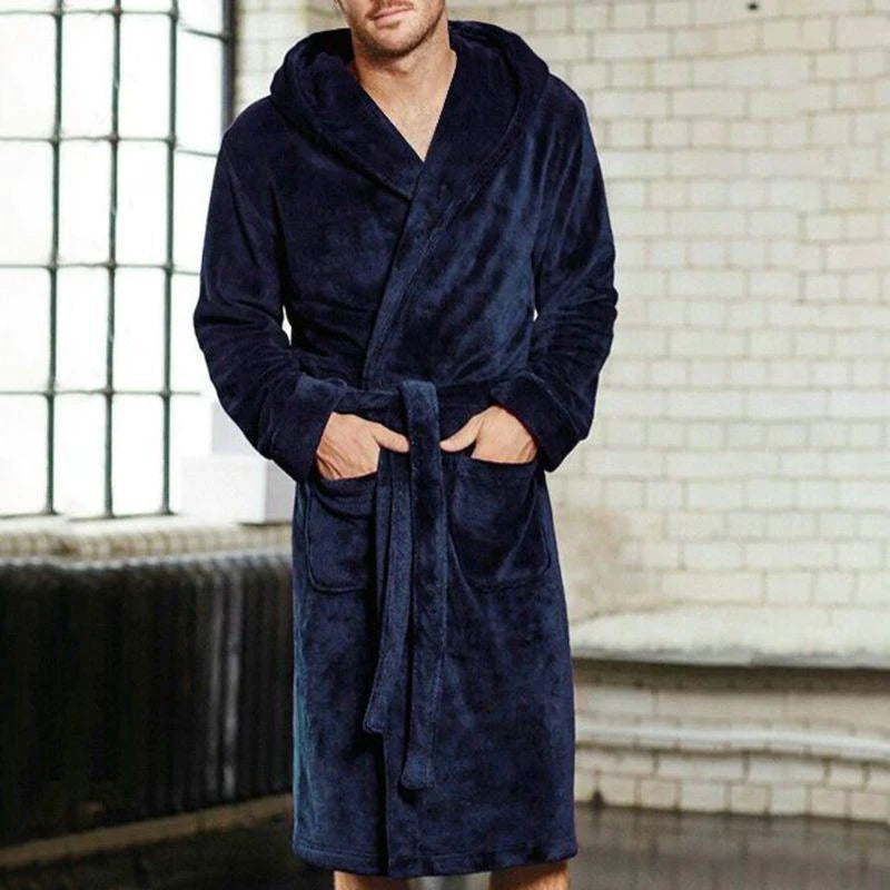 Mens & Ladies Nylon Hooded Bathrobe - melvincucci
