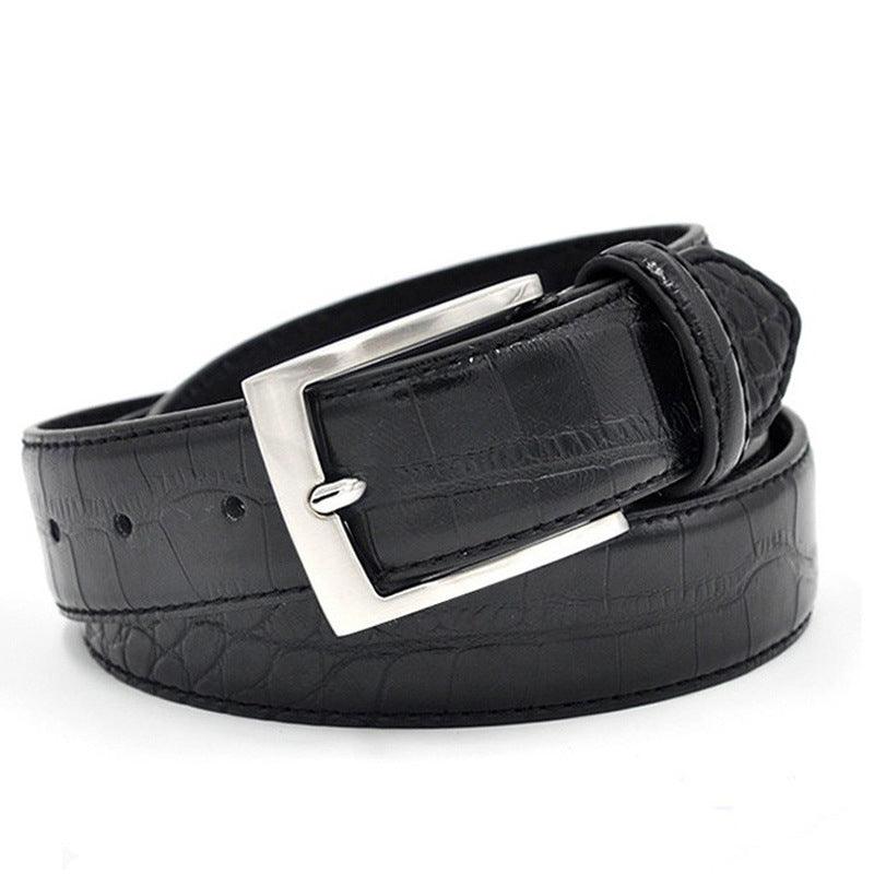 Mens  Fashion Waist Belts Faux Pattern With Split Leather Luxury Male Designer Belt Accessories Factory Price - melvincucci