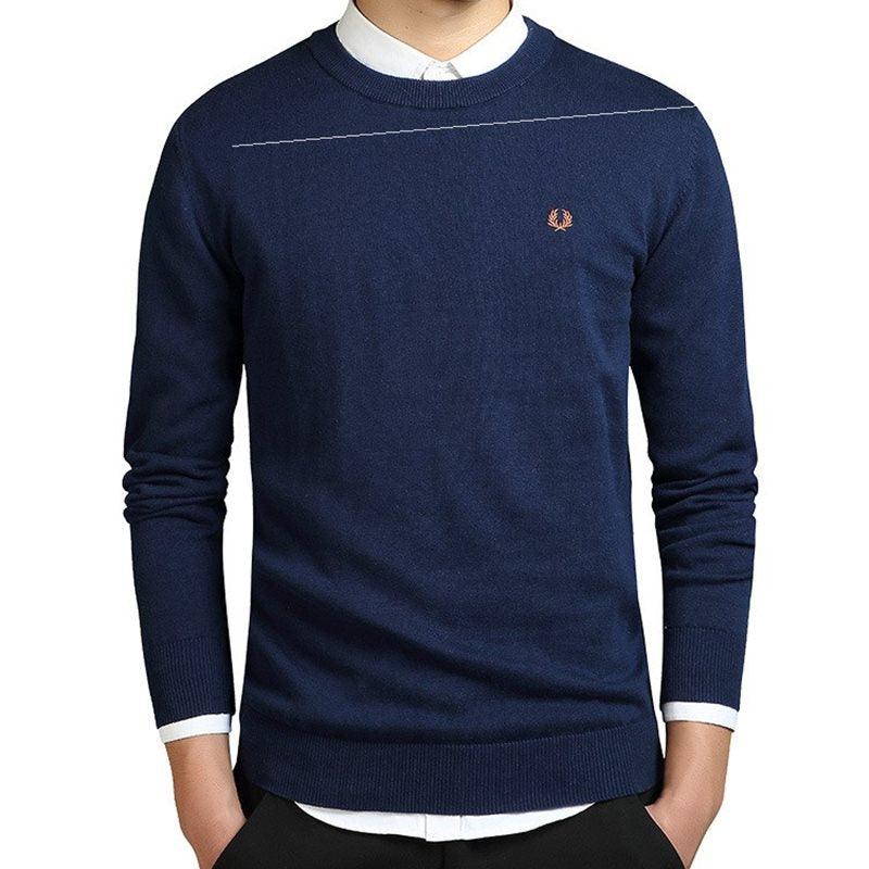 Mens Sweater Pullovers Cotton Knitted Jumpers Male Knitwear - melvincucci